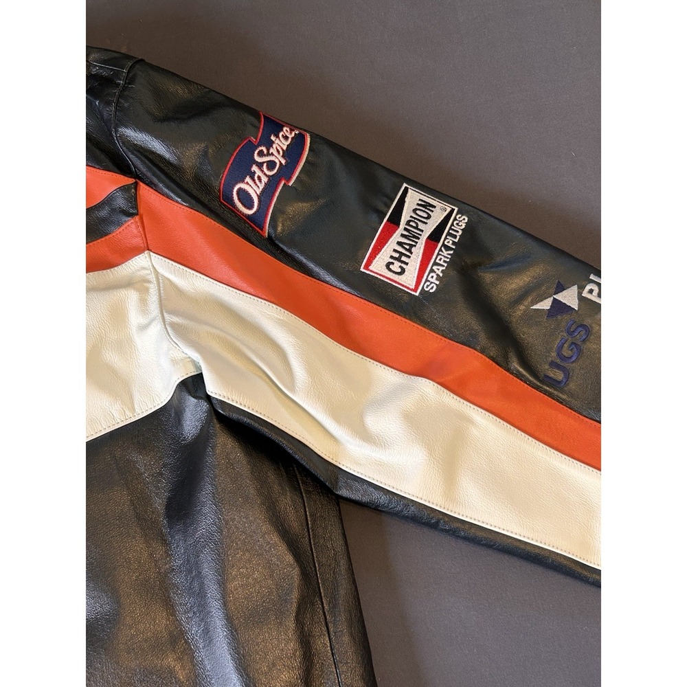 Vintage Tony Stewart #20 NASCAR Racing Wilson's Leather Jacket Sz XXL - Picture 9 of 16